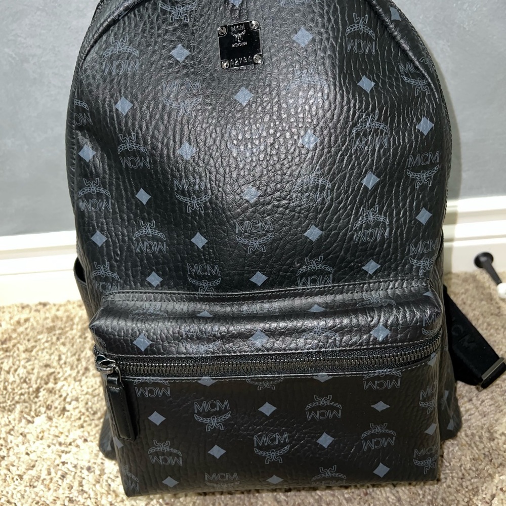 MCM Stark Side Stud Medium Backpack